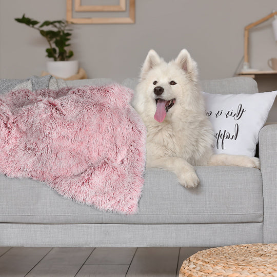 Dog Blanket Pet Cat Mat Puppy Warm Pink - Soft Plush Washable Reusable