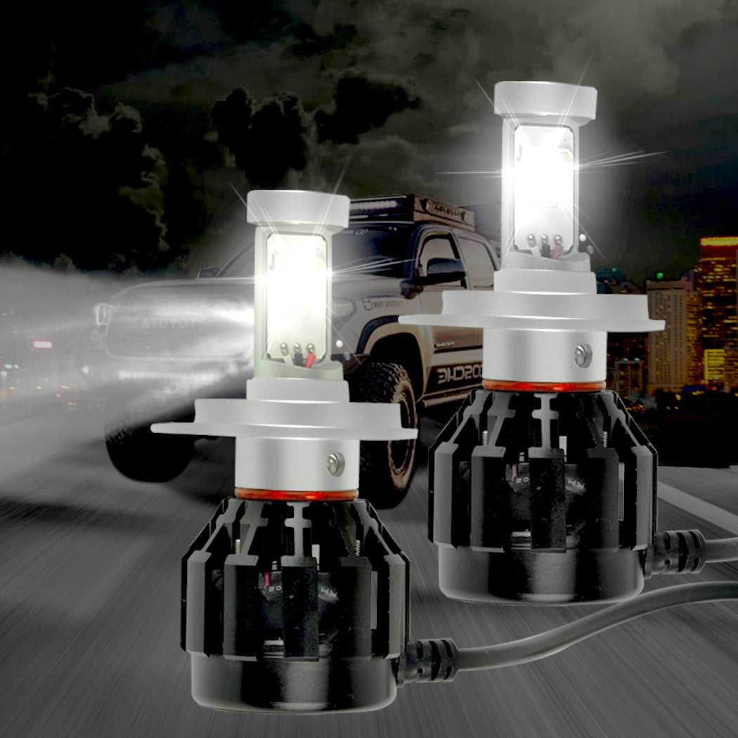 4 Side Cree LED Car Headlight 160W 2500LM - High Low Beam Replace