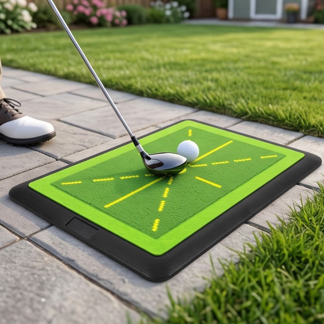 Golf Hitting Mat Swing Path Feedback 42x32x1.5cm
