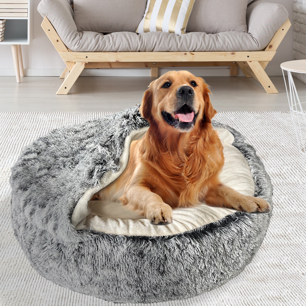 Pet Dog Calming Bed Warm Soft Plush XL X-Large - Sleeping Removable Cover Washable