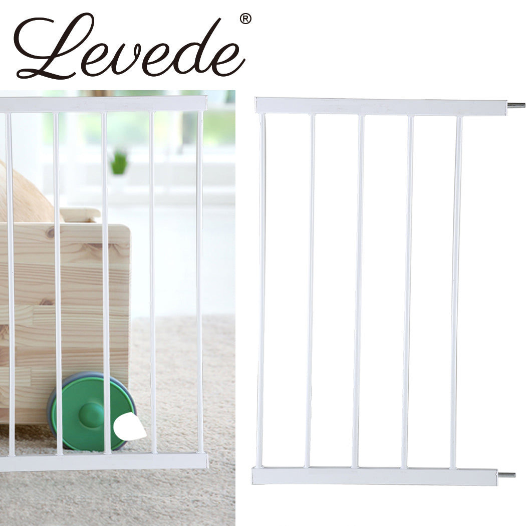 Baby Kids Pet Safety Security Gate Stair Barrier Doors Extension Panels Black and White