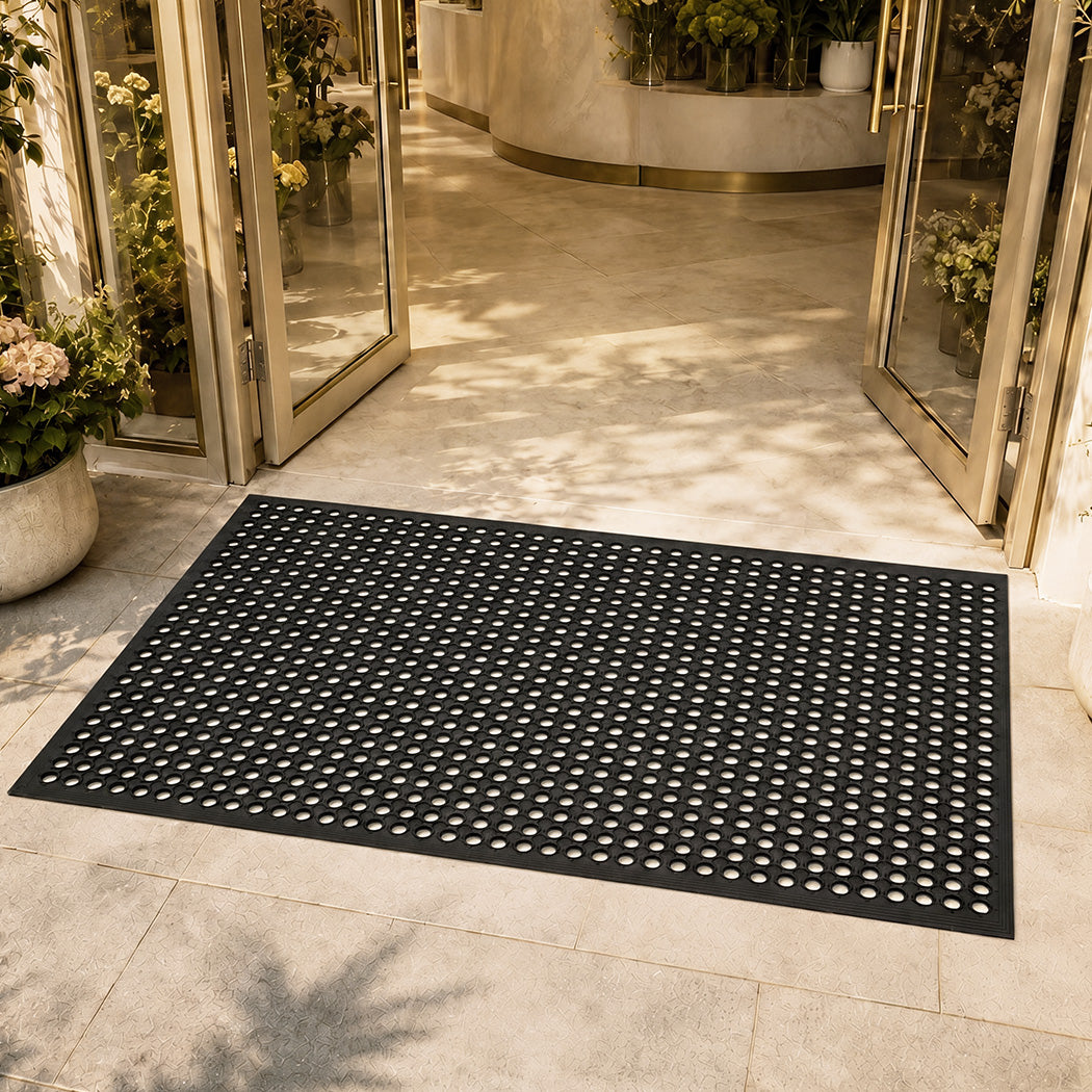 Non Slip Anti Fatigue Mat Black 150x90cm
