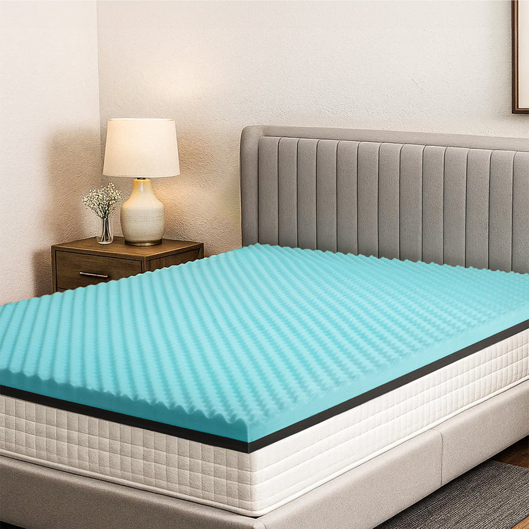 Gel Memory Foam Mattress Topper Double Cool 190x137x8cm