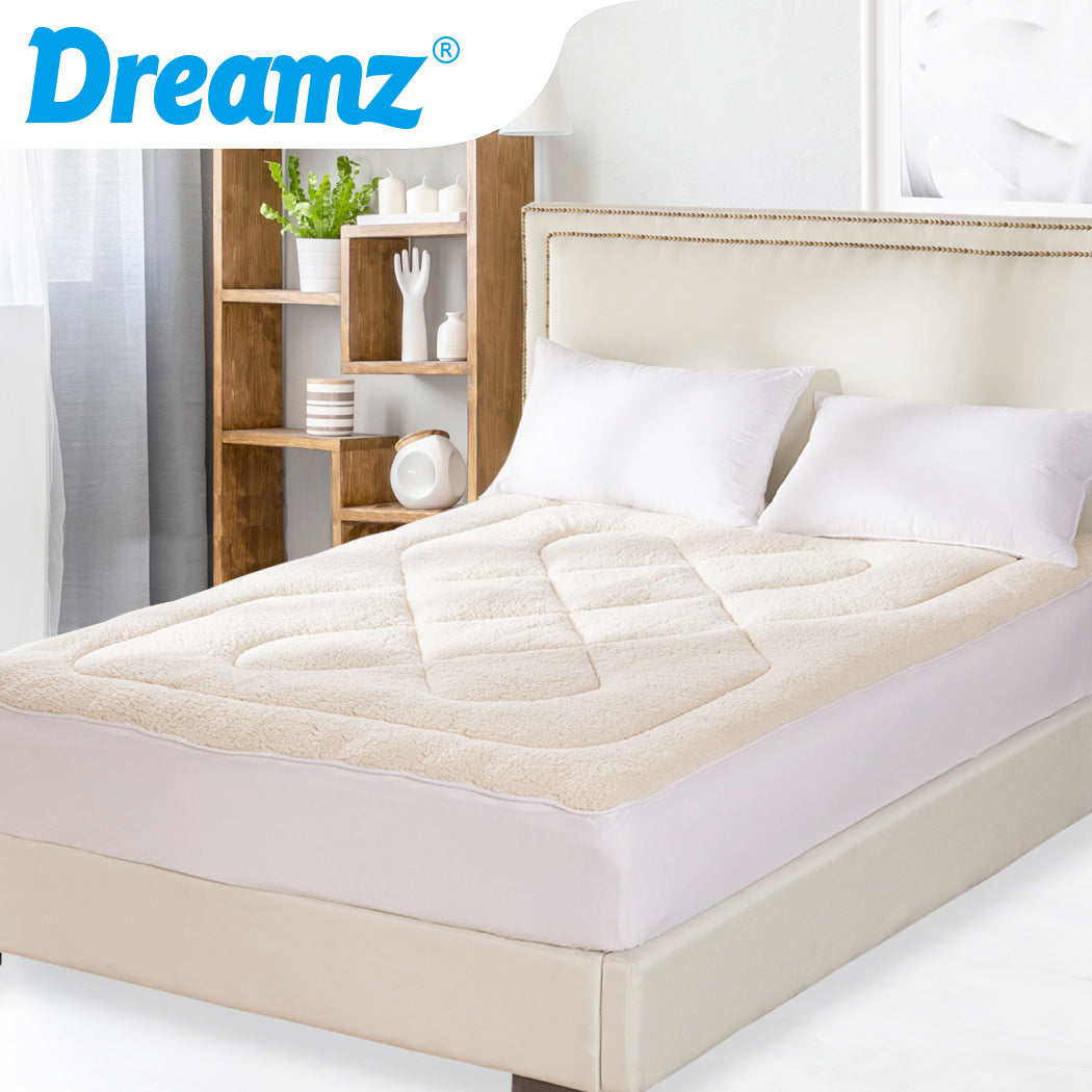 Mattress Topper 100% Wool Underlay Single