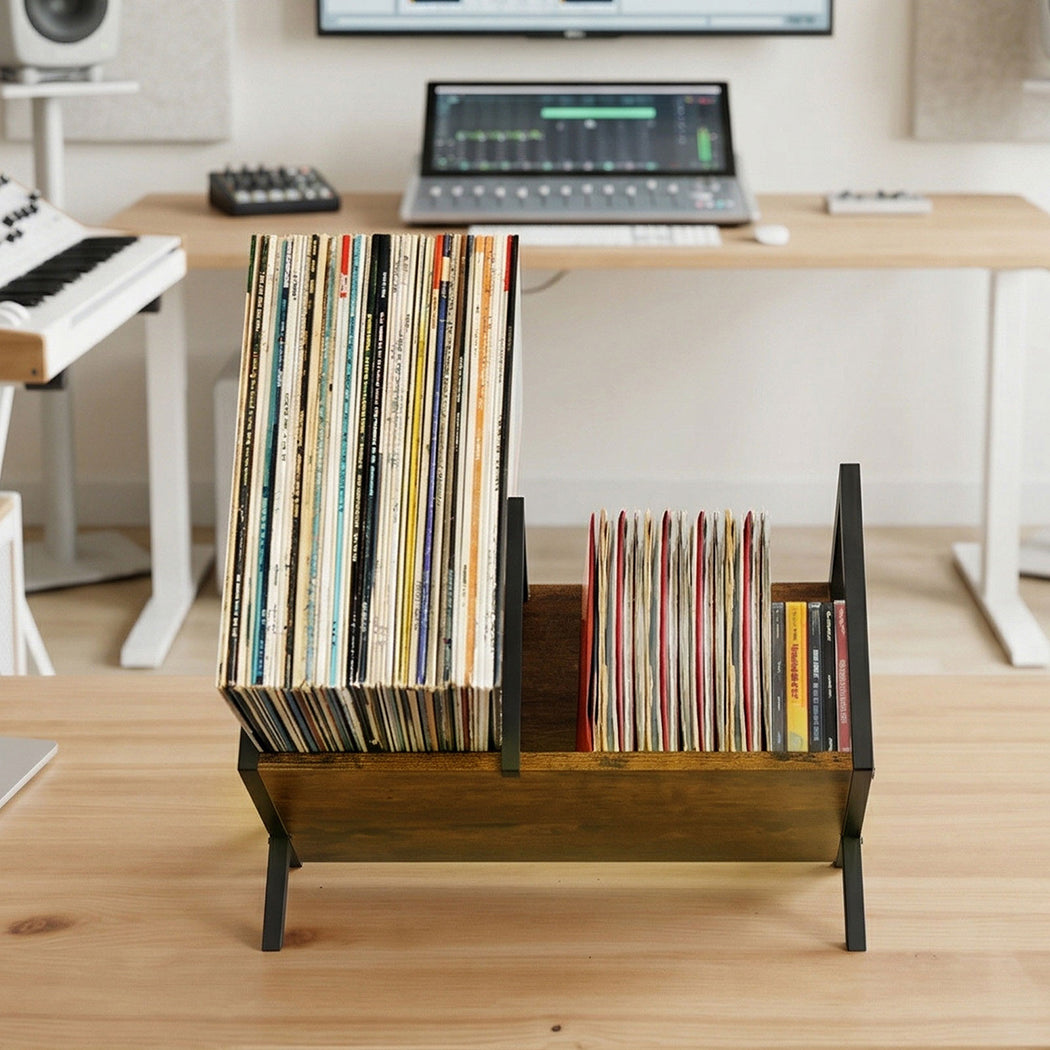Vinyl Record Storage Rack Adjustable Shelf | Simpledeals