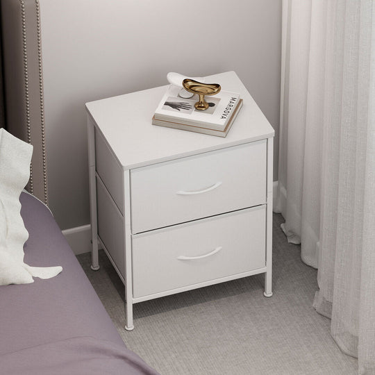 Versatile Bedside Table Storage Nightstand Bedroom Storage  Sleek