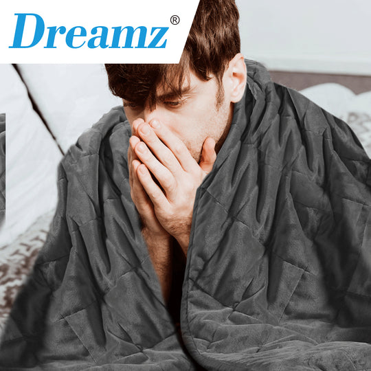 9KG Adults Size Anti Anxiety Grey Double - Weighted Blanket Gravity Blankets
