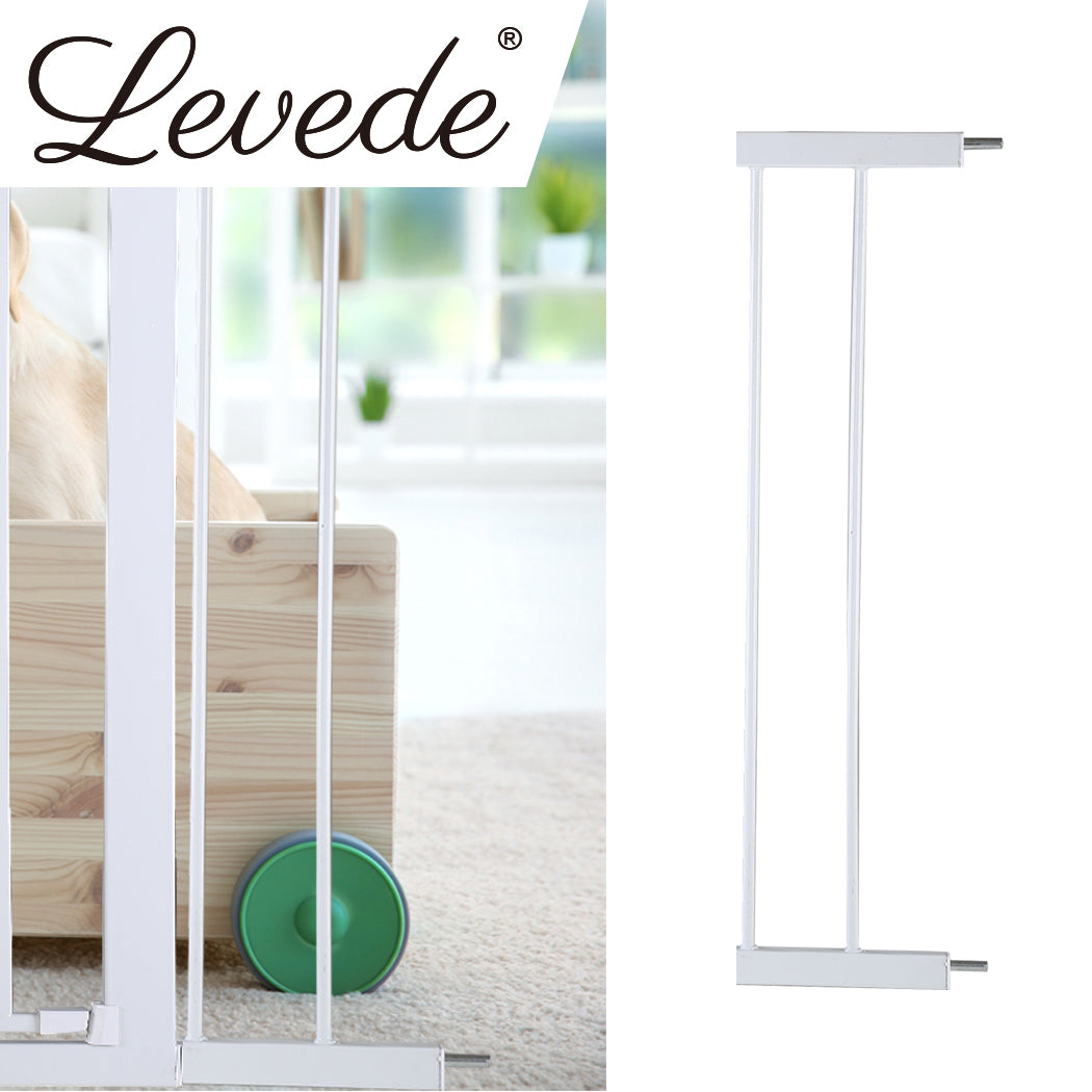 Baby Safety Gate Adjustable Pet White 10cm Extension - Kids Security