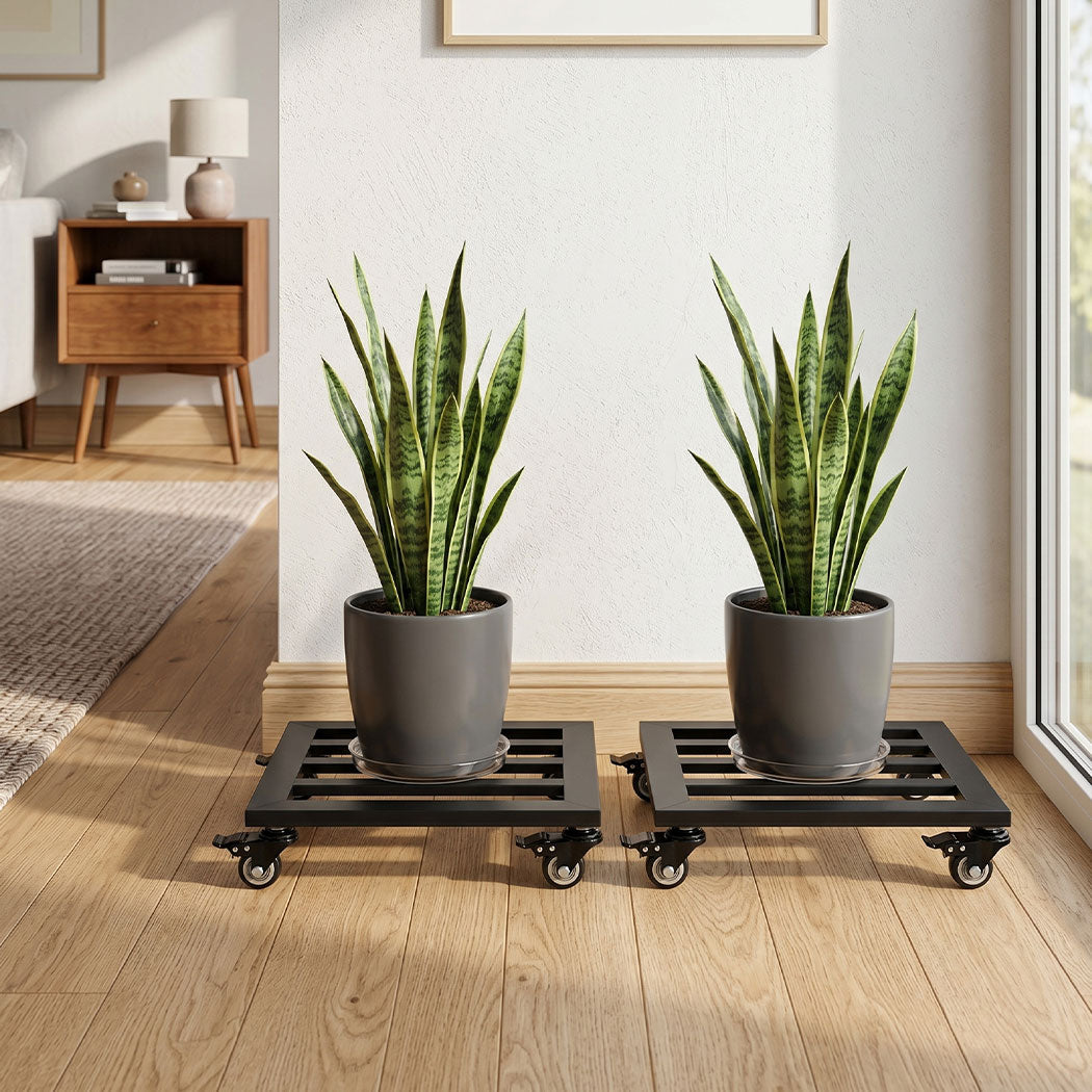 Plant Pot Trolley Caddy 172kg 2 Pack | Simpledeals