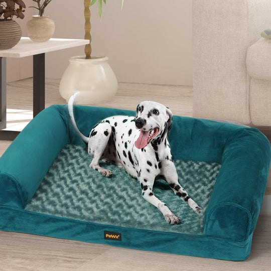 XXL Blue Pet Bed Sofa Soft Warm Dog Bedding Extra Large