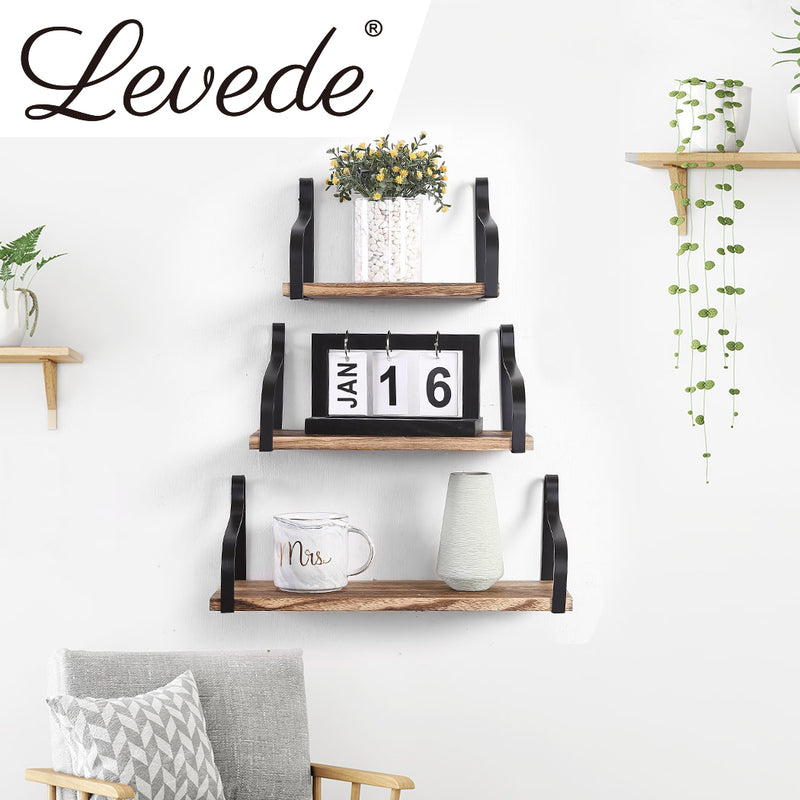 Floating Shelf Brackets Display - Bookshelf Wall Mount Rack