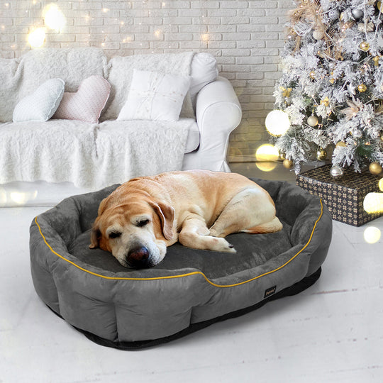 Electric Pet Heater Bed Heated Mat Cat Dog Heat Blanket Removable Cover XL/L
