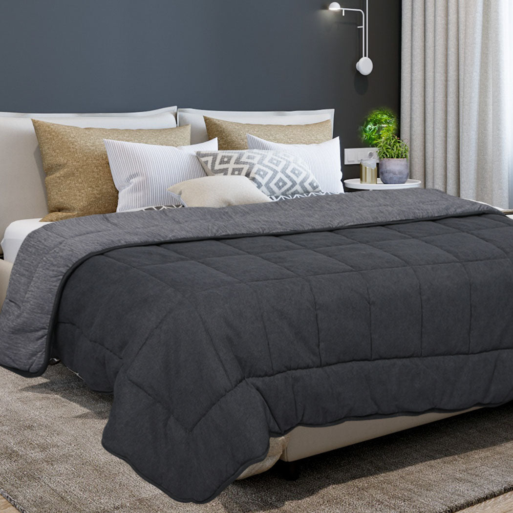 Quilt Duvet Doona Single Size Soft Cooling Fibre Summer Autumn150GSM