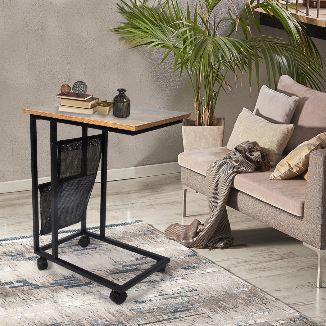 Lockable Steel Table - Black 55x35x69cm