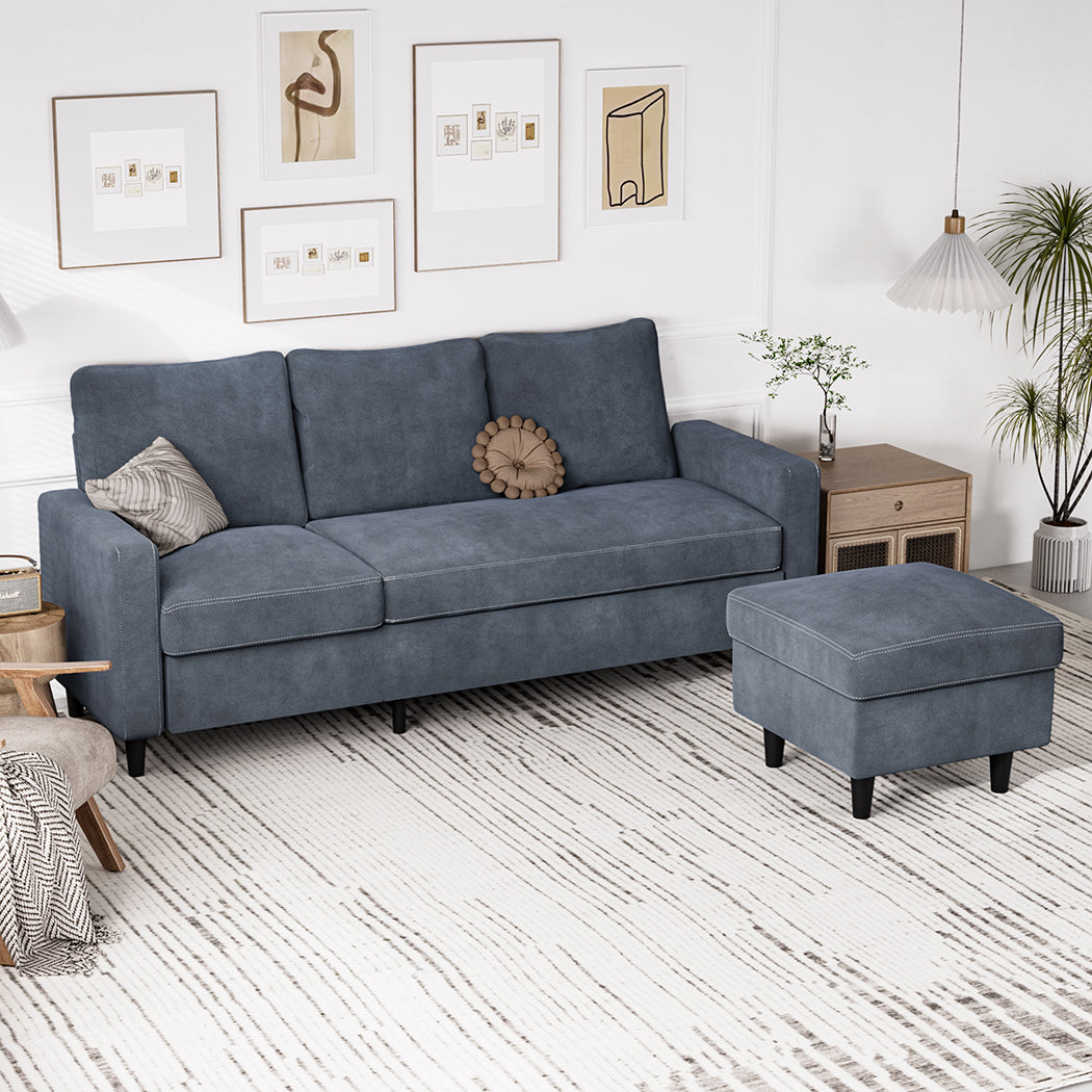 Versatile L-shaped Sectional Sofa Lounge Chaise Set  Multipurpose Use