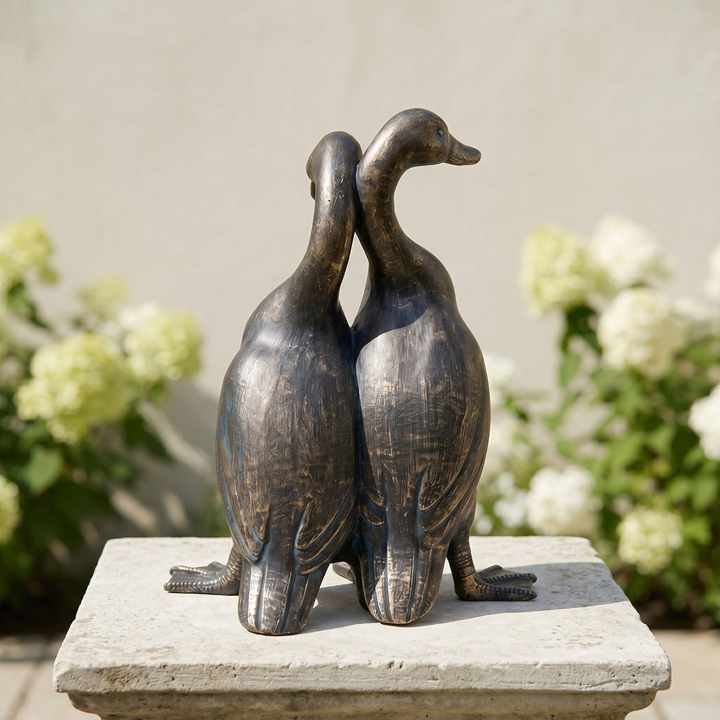 Duck Garden Statue Resin Antique Bronze | Simpledeals