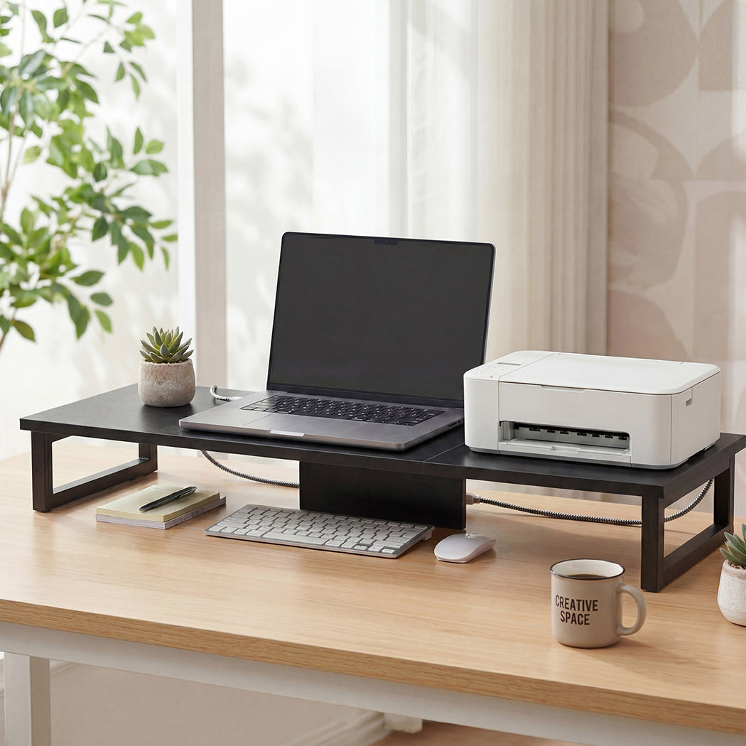 Dual Monitor Stand Desk Organiser Riser | Simpledeals