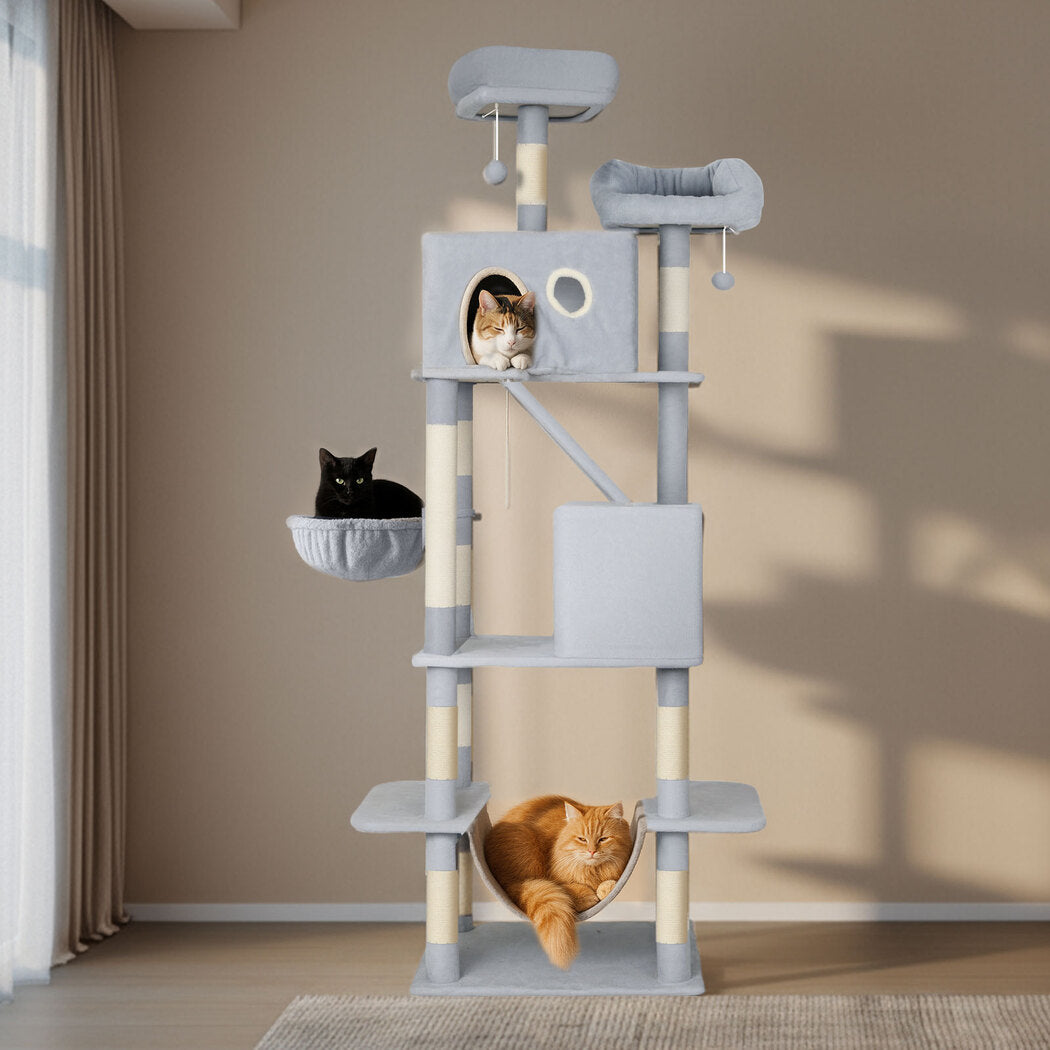 Cat Tree Scratching Post Tower 50x60x206cm