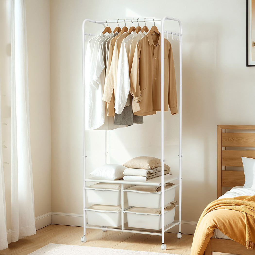 Clothes Rack Stand Heavy Duty 63x37x160cm