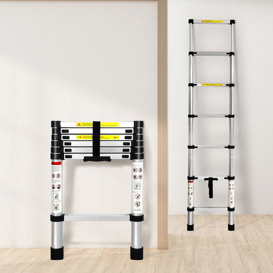 2M Telescopic Aluminium Multipurpose Ladder | PayPal