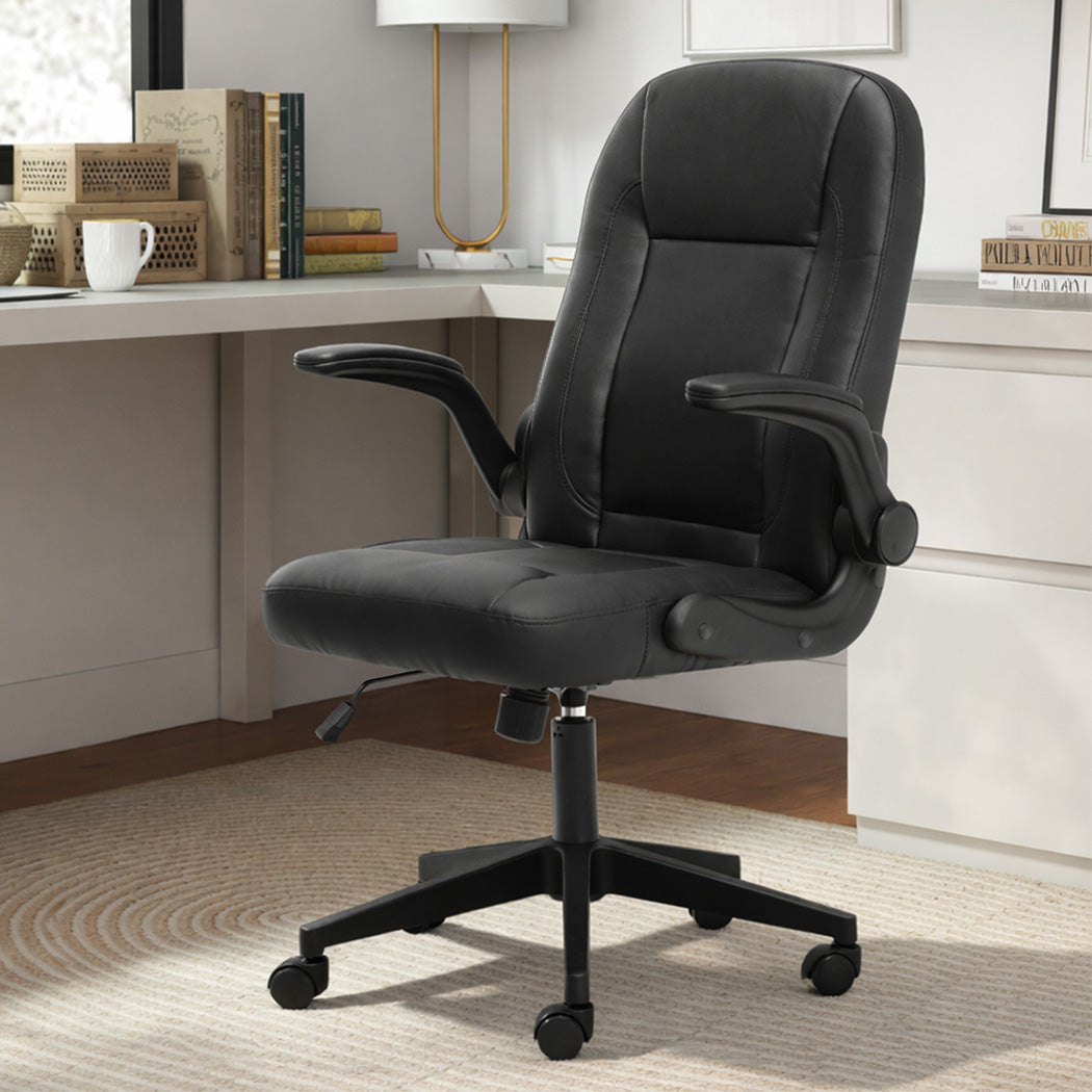 Executive Office Chair PU Leather 65x68x100cm