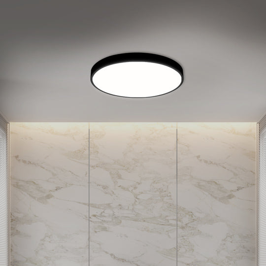 30W Ultra Thin LED Ceiling Light Black 40cm