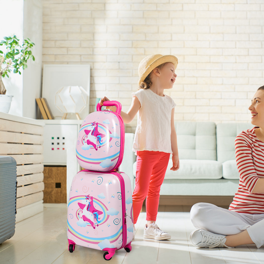 16''13'' 2PCS Kids Luggage Set Unicorn