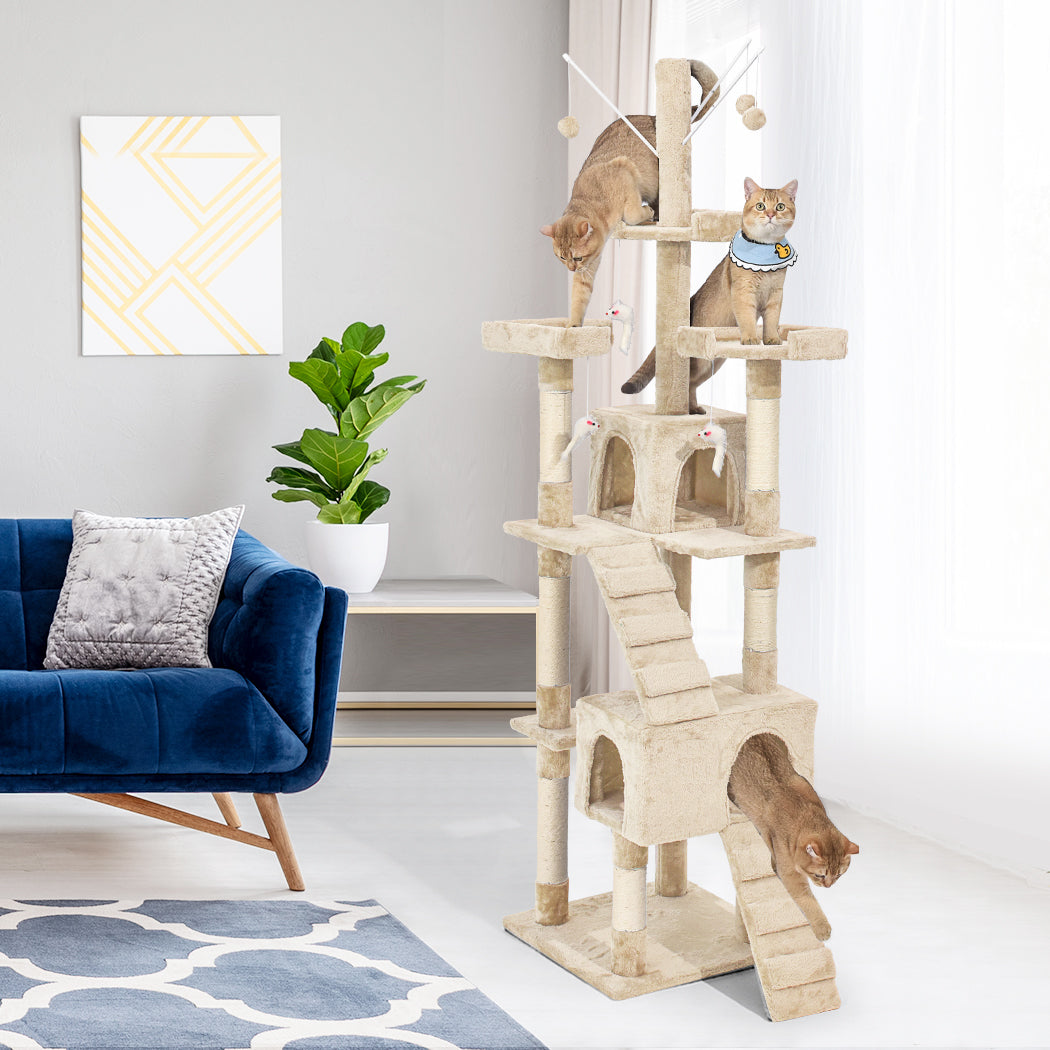 Cat Tree Scratching Post Scratcher Beige
