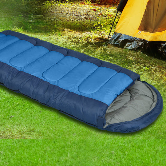 Sleeping Bag Outdoor Camping Blue - Mountview Thermal