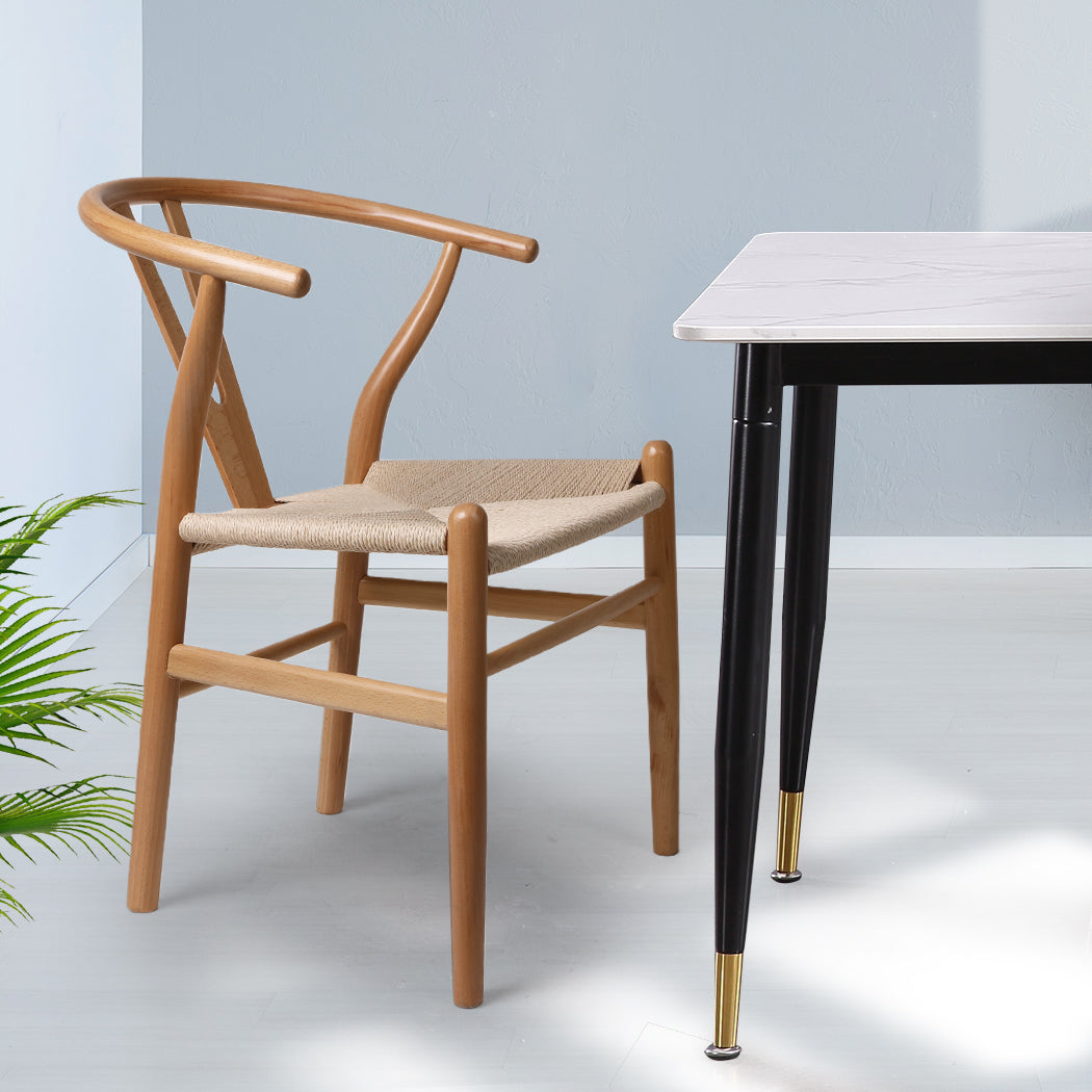 2x Dining Chairs Wooden Hans Clear - SC11+SC12 id
