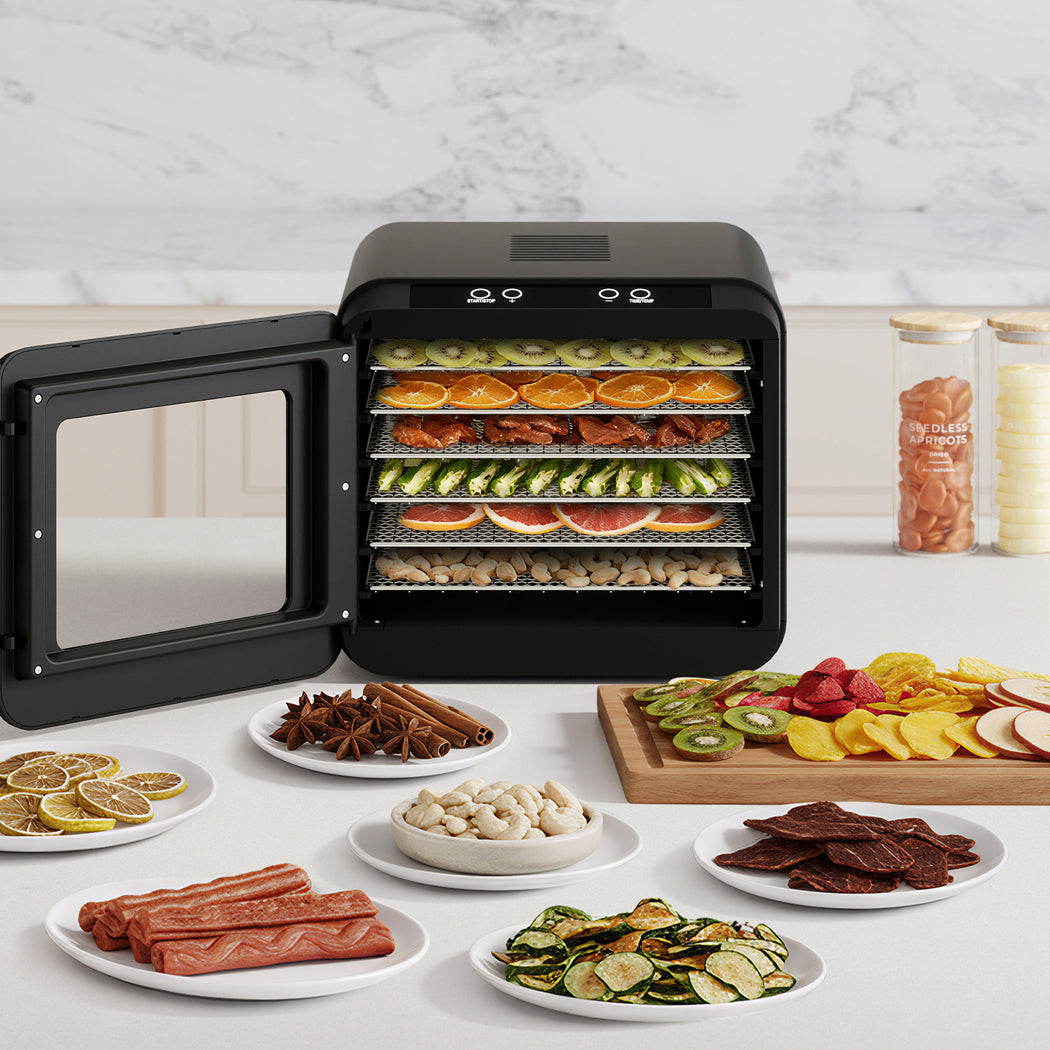 Food Dehydrator 6 Trays Black 42x33x29.5cm