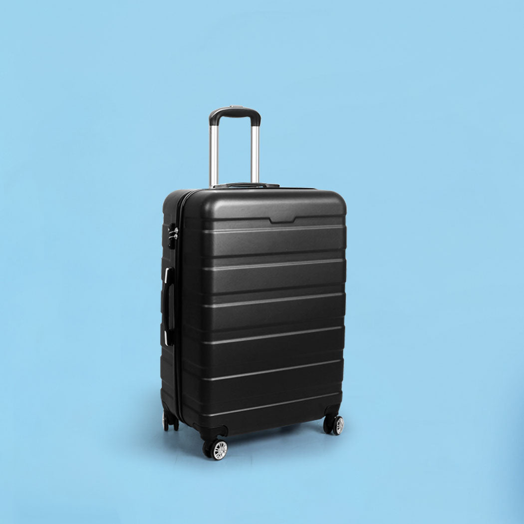 24" Luggage Case Suitcase Black 24 inch