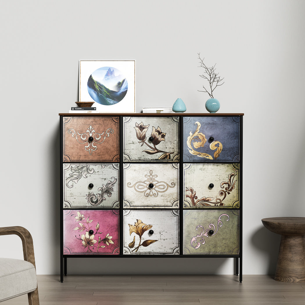 Minimalist 9 Chest of Drawers Storage Cabinet  Premium Quality Build