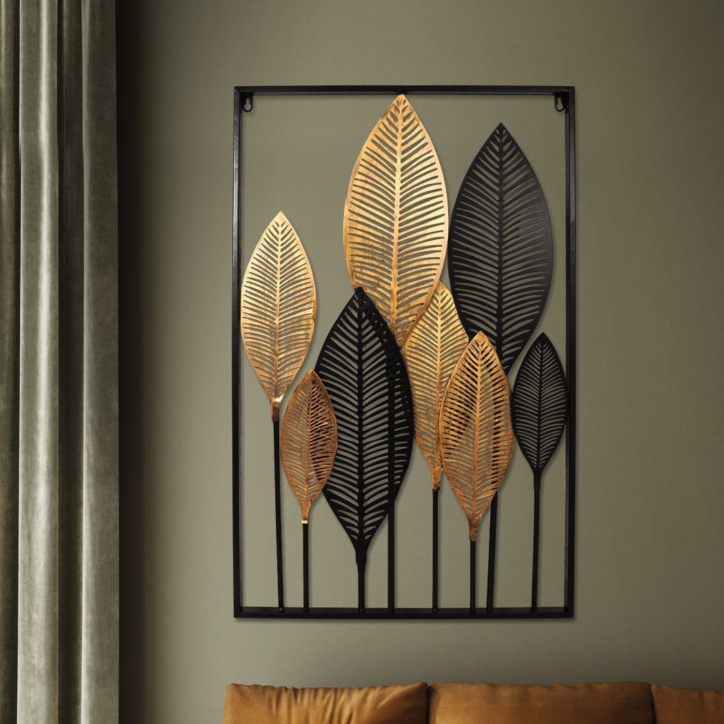 Home Decor Large Metal Wall Art Hanging Leaf Tree - Home Decor