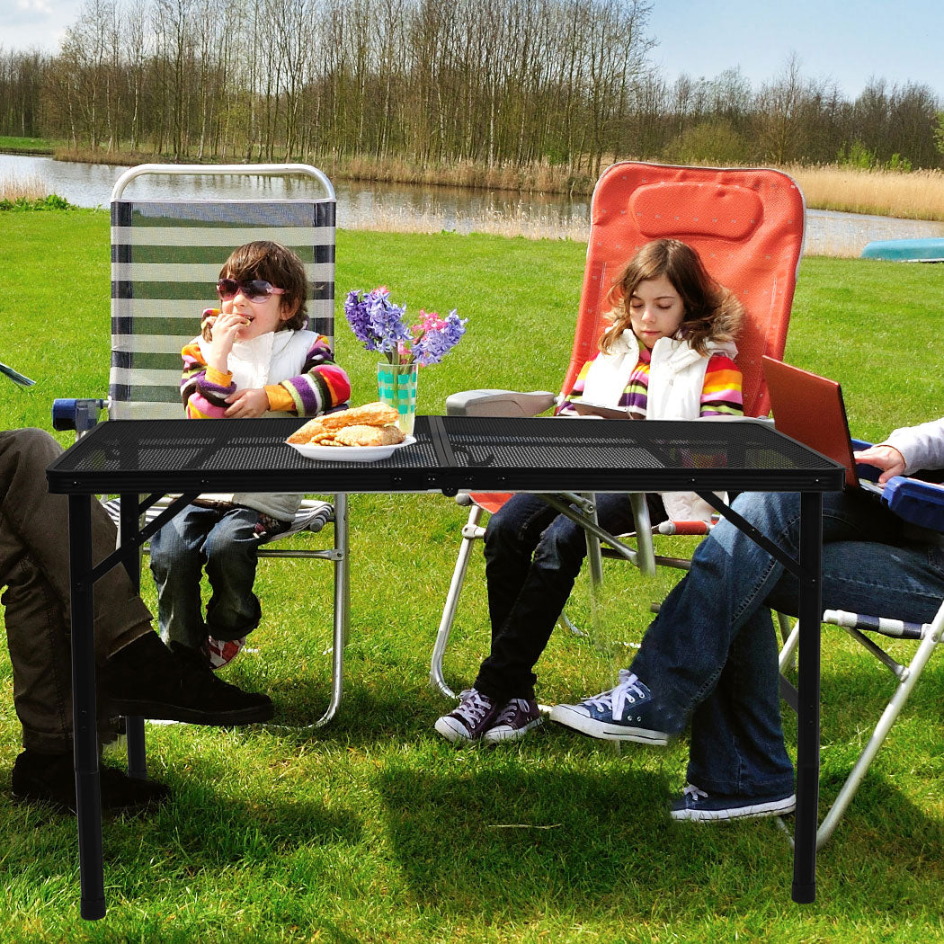 Portable Grill Table BBQ 90x60x40cm