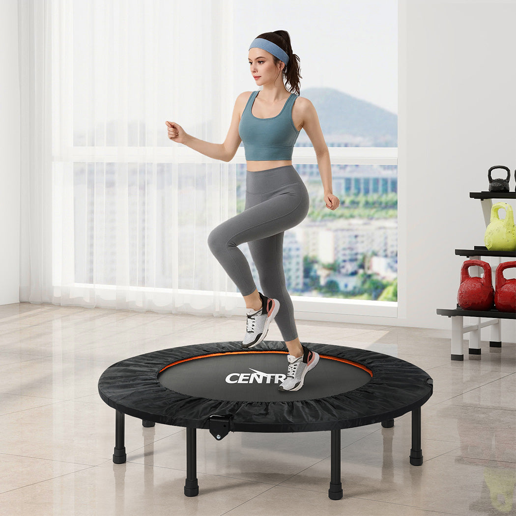 Mini Trampoline Round Exercise Rebounder 122x122x27cm