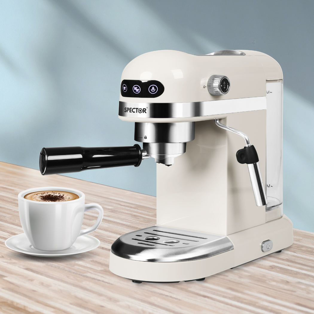 Coffee Maker Machine Espresso Milk White