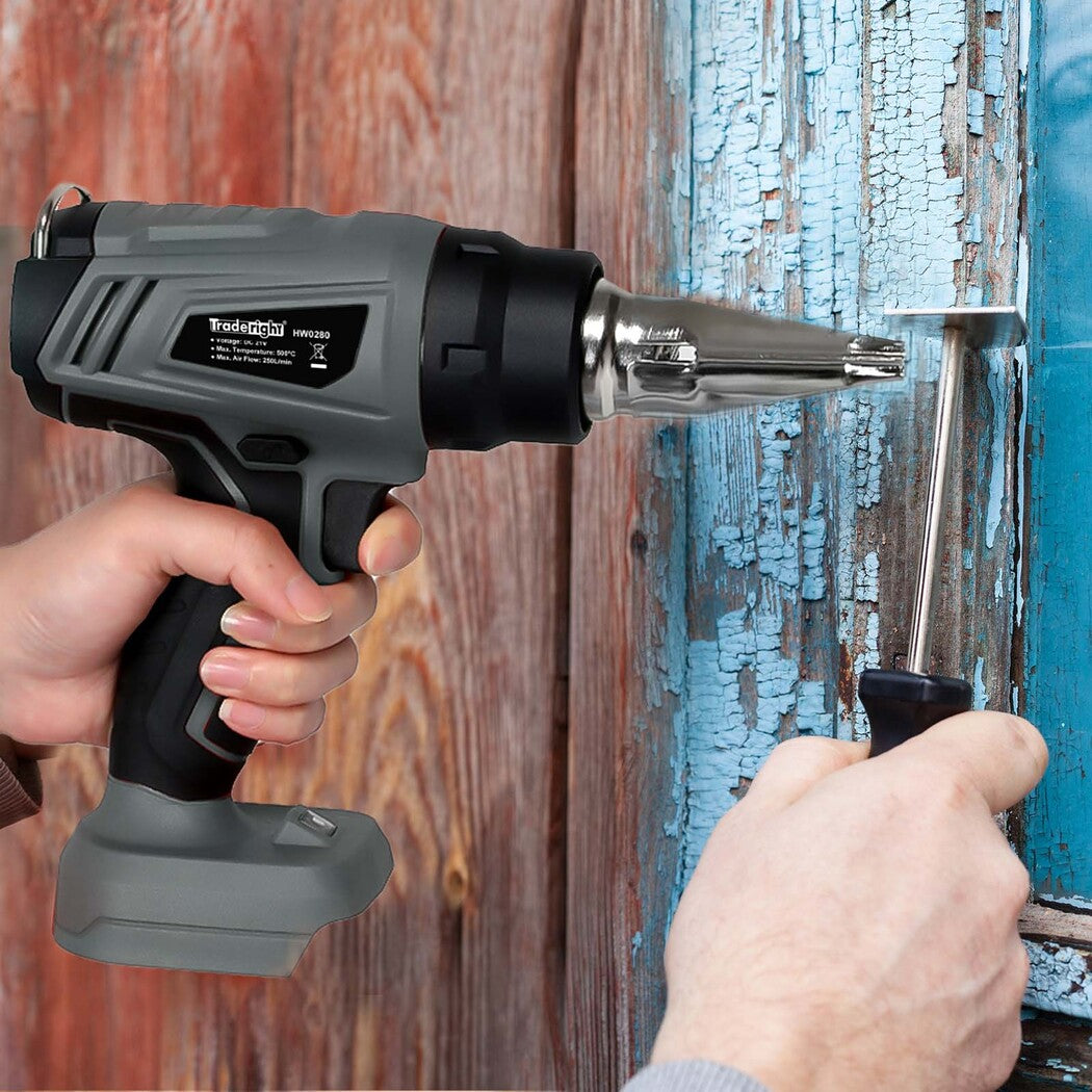 Cordless Heat Gun Kit 500°C 17x7.5x20.5cm