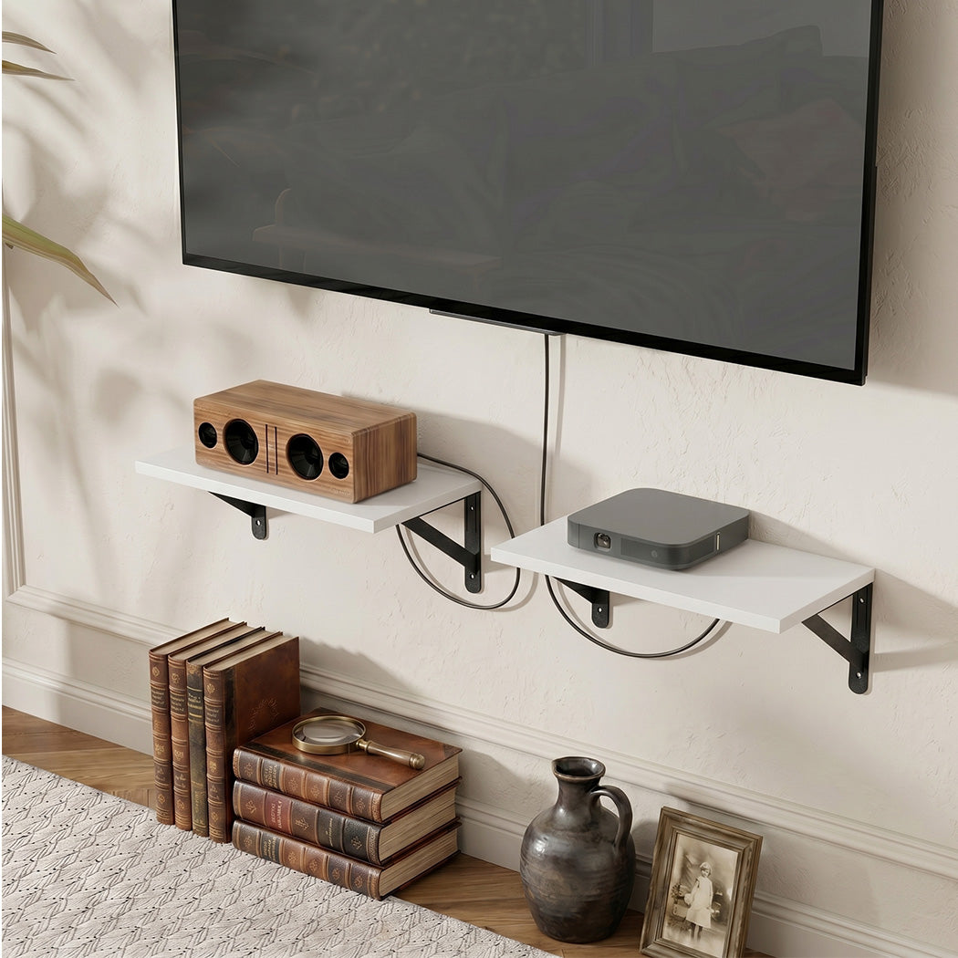 Floating Wall Shelves 2Pcs Deep Mounted | Simpledeals