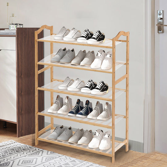 Stylish Bamboo Shoe Rack Storage Wooden - Levede Organizer Shelf Stand