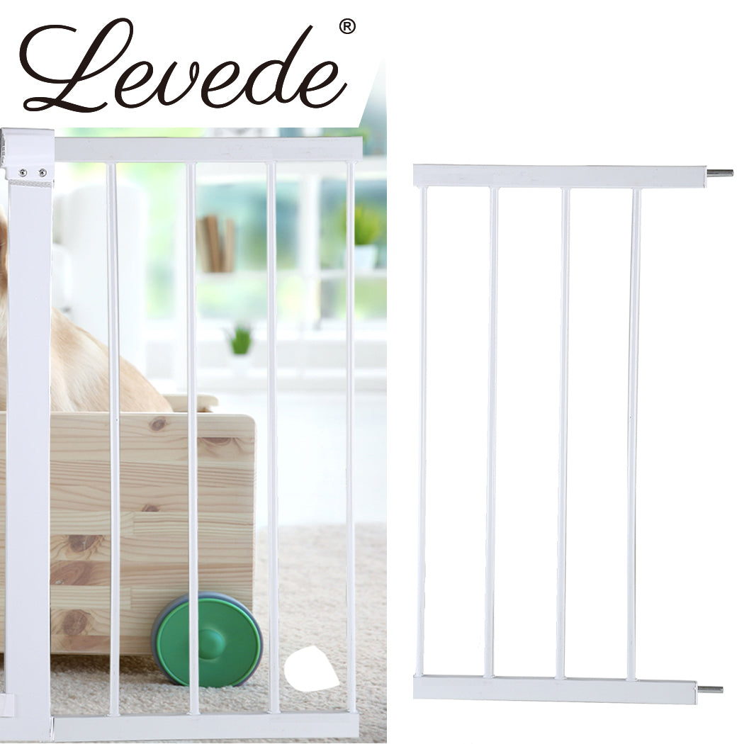 Baby Kids Pet Safety Security Gate Stair Barrier Doors Extension Panels Black and White