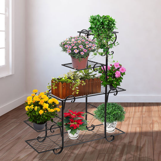 Plant Stand Outdoor Indoor Metal - Bronze - Use Corner