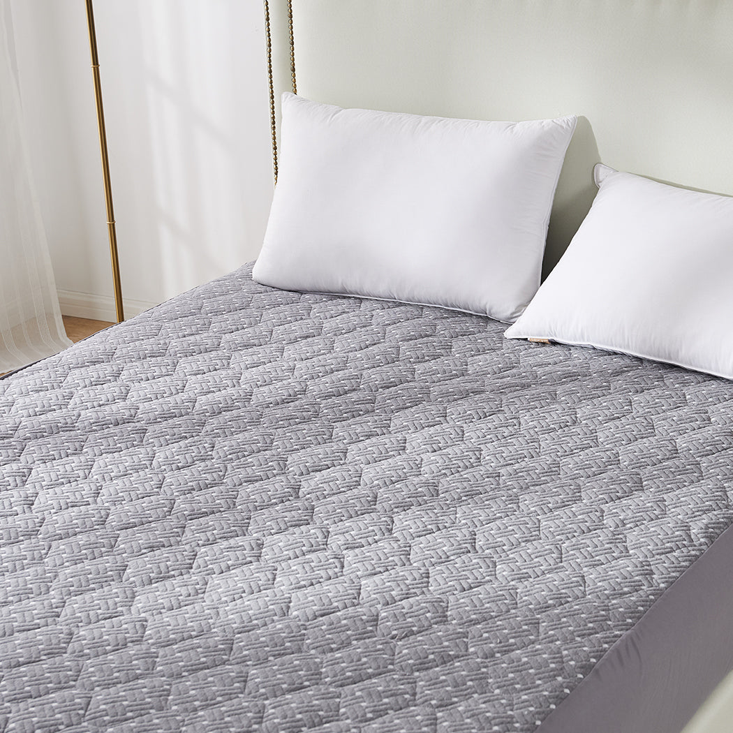 Queen Bamboo Mattress Protector Topper Soft Waterproof Bed Cover