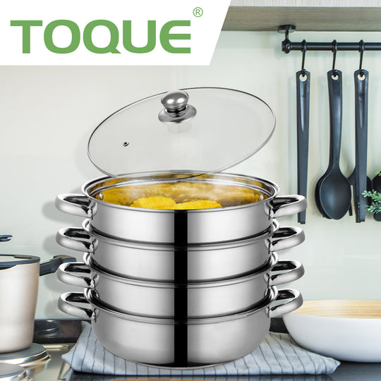 Stainless Steel Steamer Meat Vegetable - Tier Cooking Steam Hot