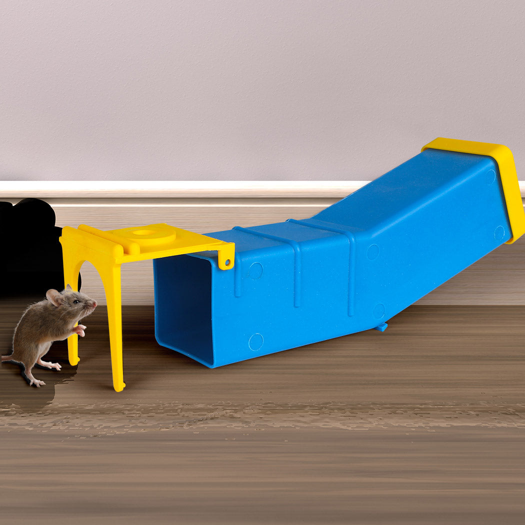 2x L Mouse Rat Trap Cage Catch Blue Large - Reusable