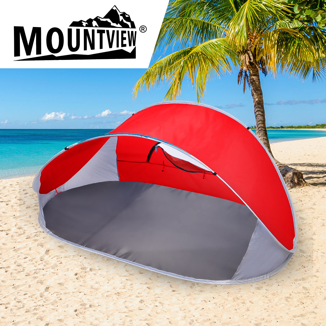 Pop Up Tent Camping Beach Red