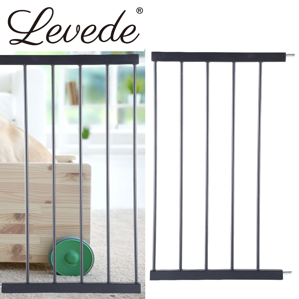 Baby Kids Pet Safety Security Gate Stair Barrier Doors Extension Panels Black and White