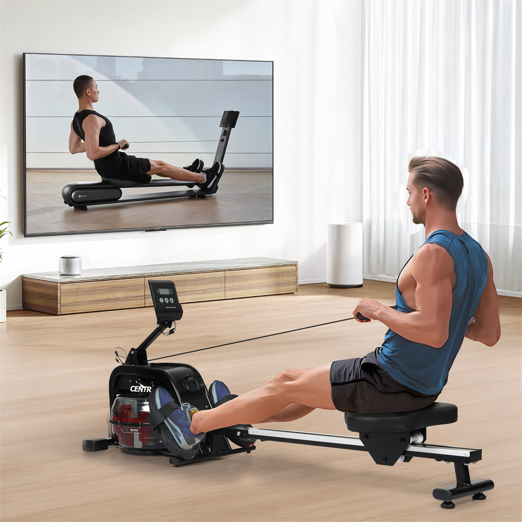 Water Rowing Machine Home Gym 170x52x75cm