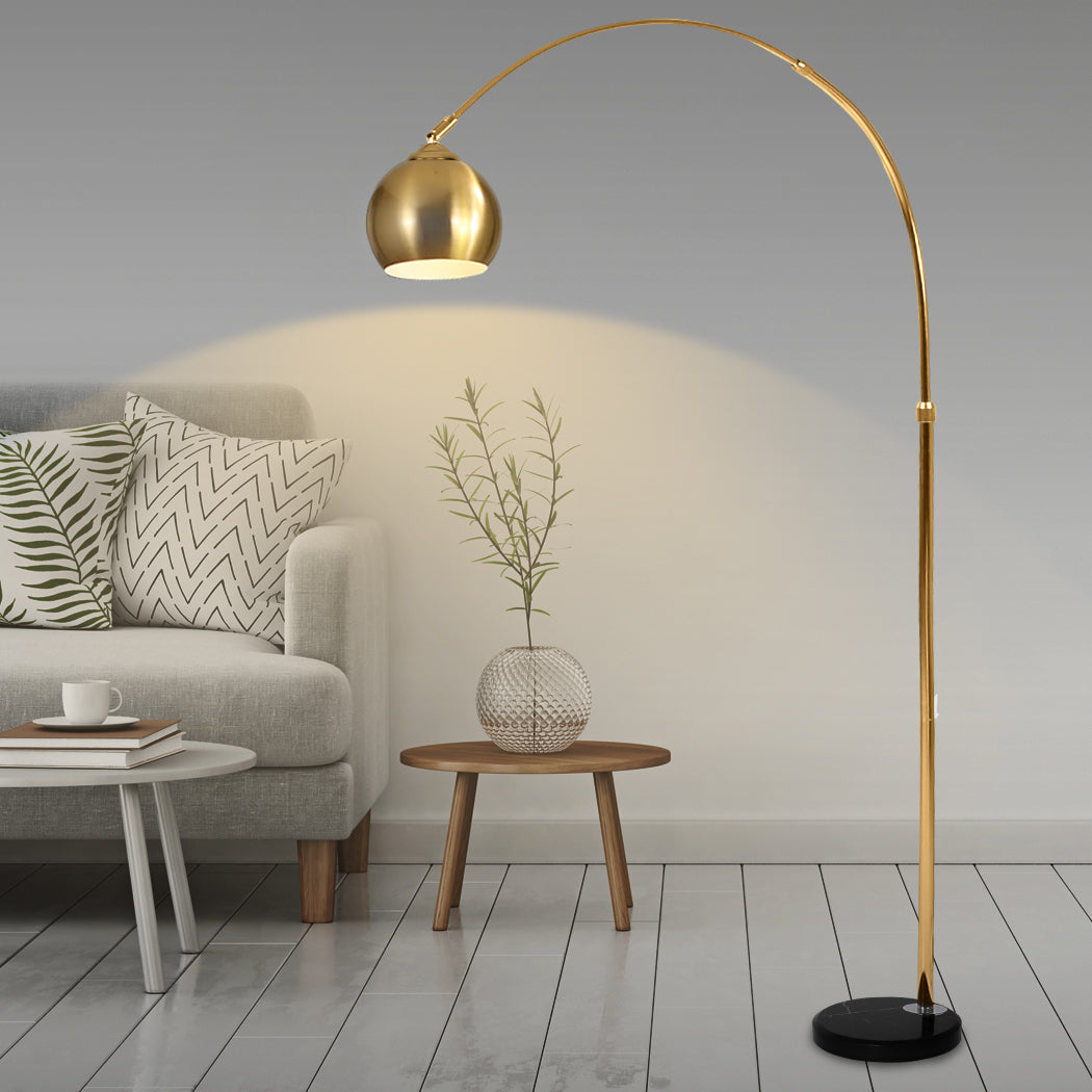 Modern LED Floor Lamp Stand Reading Gold