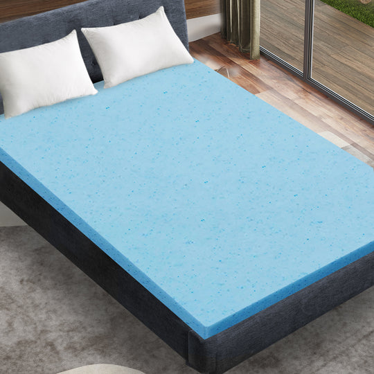 5cm Thickness Cool Gel Memory Double - Foam Mattress Topper Bamboo